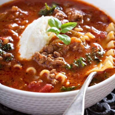 Easy Lasagna Soup: High Protein, Low Carb, Keto