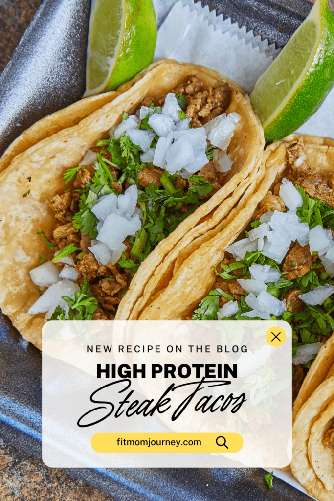 Quick, easy & authentic Keto Steak Street Tacos you can make in 10 minutes at home! Topped with onion, cilantro and lime juice, they SO good as well as being low carb, ketogenic, and high protein.
