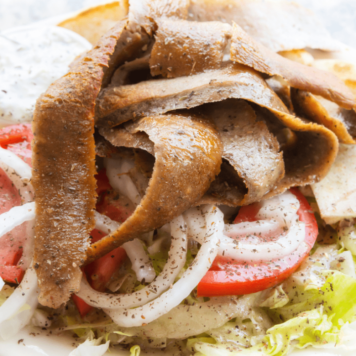 Tired of paying for gyro meat with lots of suspect ingredients? Make your own homemade gyro meat with this super easy recipe! Savory, tender, easy gyro meat in a snap!