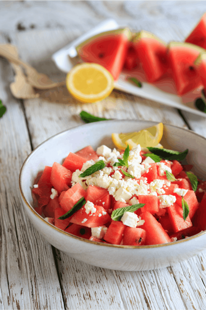 Get the watermelon feta salad recipe that keeps you cool, full, and under 6 net carbs — link is live now 🔗